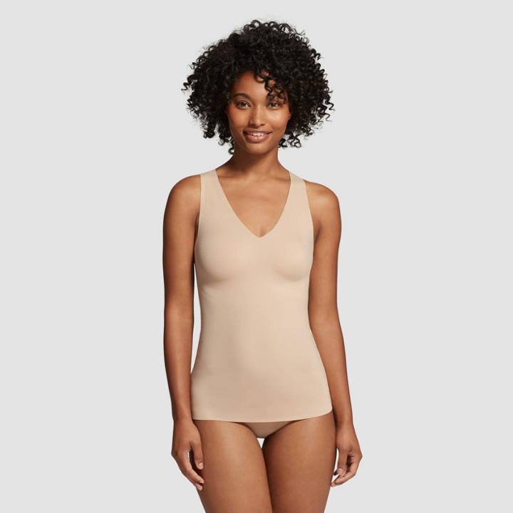 True & Co. True Everybody Women's V-neck Racerback Tank Top - Nude