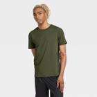 Men's Short Sleeve Performance T-shirt - All In Motion Olive Green S, Men's, Size: Small, Green Green