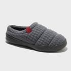 Dluxe By Dearfoams Men's Julien Clog Slippers - Gray