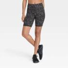 Women's Brushed Sculpt Curvy Bike Shorts - All In Motion Jet Black