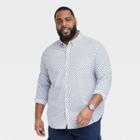 Men's Big & Tall Every Wear Long Sleeve Button-down Shirt - Goodfellow & Co Royal Blue