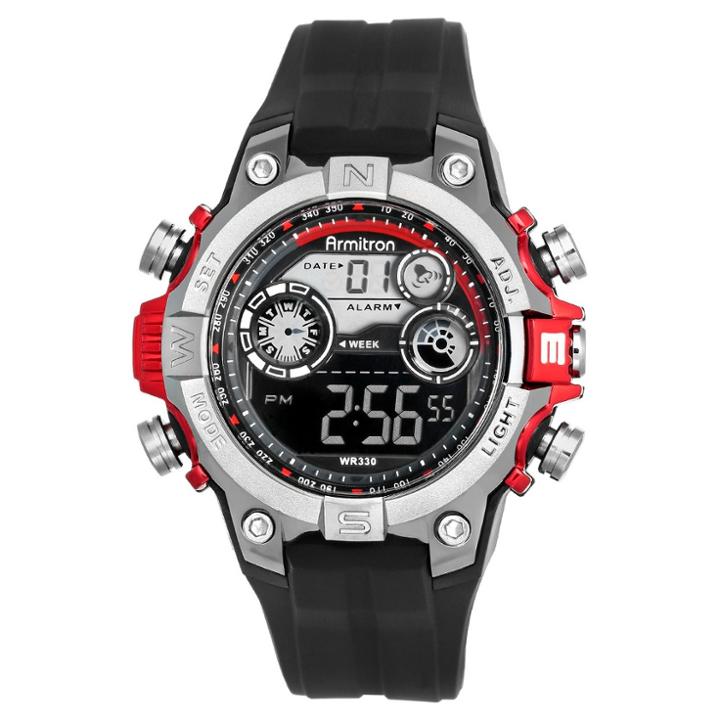 Armitron Men's Chronograph Watch - Red