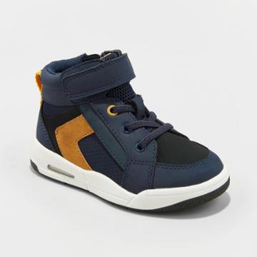 Toddler Boys' Pete High Top Sneakers - Cat & Jack Navy