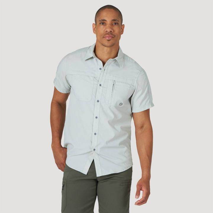 Wrangler Men's Short Sleeve Button-down Collared