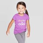 Toddler Girls' Short Sleeve Graphic T-shirt - Cat & Jack Purple