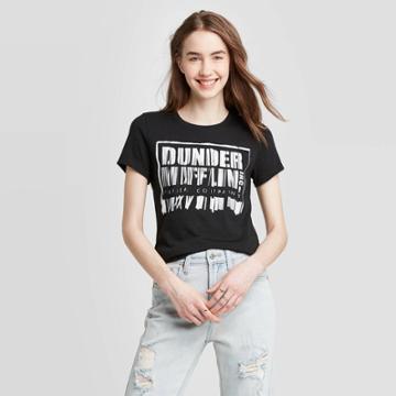 Ripple Junction Women's Dunder Mifflin Shredder Short Sleeve Graphic T-shirt - Black