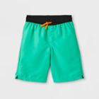 Boys' Solid Volley Swim Trunks - Cat & Jack Turquoise