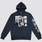Men's Demon Slayer Kanji Hooded Graphic Sweatshirt - Black
