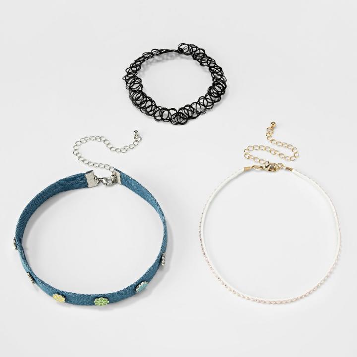 Girls' Tattoo And Flower Choker - Cat & Jack,