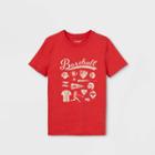 Boys' Short Sleeve Baseball Graphic T-shirt - Cat & Jack Red