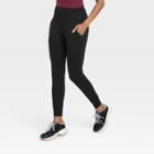 Women's Super Soft High Waisted Joggers With Pockets - A New Day Black