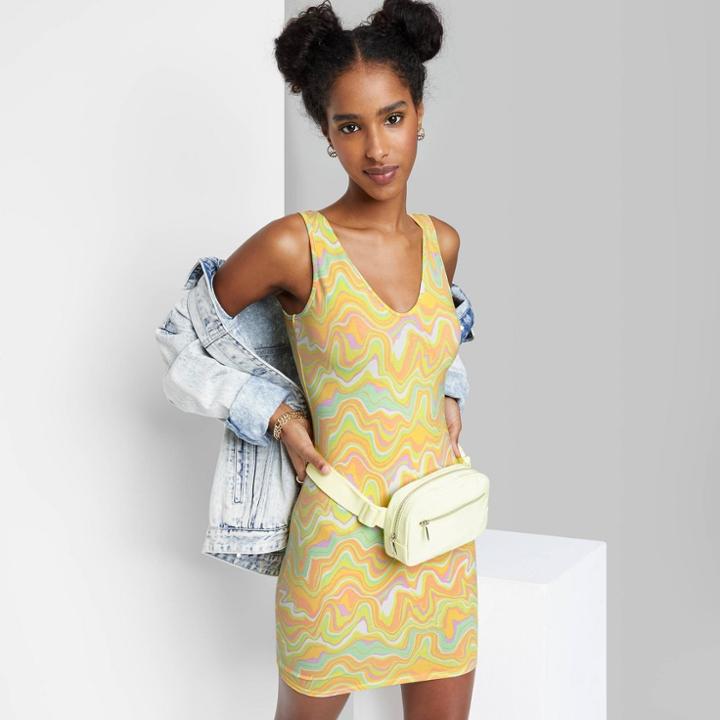 Women's Sleeveless Knit Bodycon Dress - Wild Fable Xs,