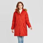Women's Arctic Parka Coats - Universal Thread Red Oak