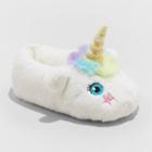 Girls' Raylee Unicorn Bootie Slippers - Cat & Jack White
