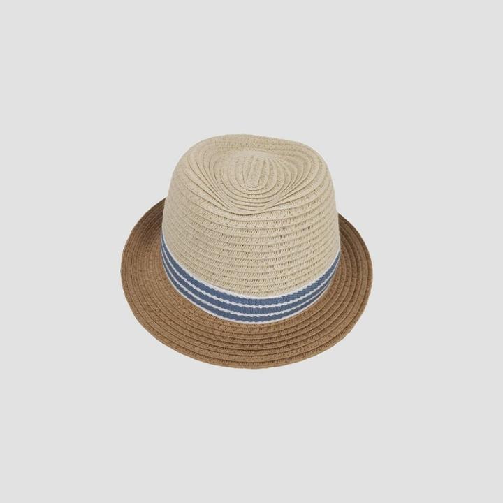 Baby Boys' Straw Fedora Hat - Cat & Jack Tan Newborn