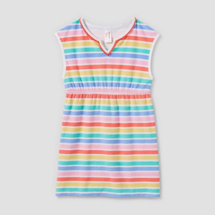 Girls' Rainbow Loop Terry Cover Up Dress - Cat & Jack