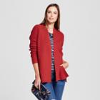 Women's Open Cardigan - A New Day Rust