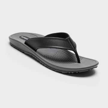 Men's Mariner Flip Flop Sandals - Okabashi Slate Black Ml (6.5-7.5), Men's, Grey Black
