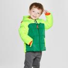 Toddler Boys' Dino Puffer Jacket - Cat & Jack Green