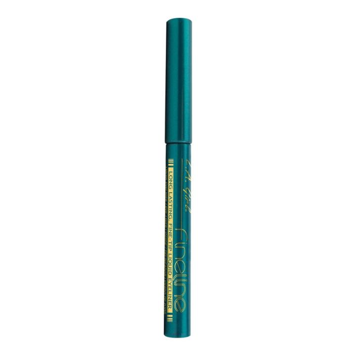 L.a. Girl Fineline Liquid Eyeliner - Emerald - 0.037 Fl Oz, Green