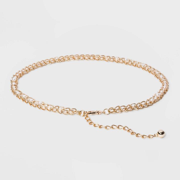 Women's Pearl Chain - A New Day Gold