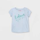 Toddler Girls' 'believe In Yourself' Activewear T-shirt - Cat & Jack Blue