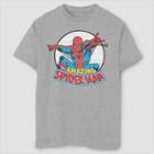 Boys' Marvel Flying Spider-man Short Sleeve T-shirt - Athletic Heather