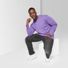 Men's Big & Tall Long Sleeve Hooded Pullover T-shirt - Original Use Mountain Purple