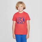 Petiteboys' Short Sleeve Usa Graphic T-shirt - Cat & Jack Red