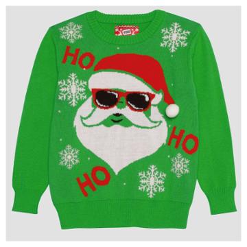 Hybrid Apparel Boys' Cool Santa Ugly Sweater -
