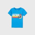 Nintendo Toddler Boys' Super Mario Short Sleeve Graphic T-shirt - Blue