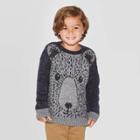 Toddler Boys' Bear Pullover Sweater - Cat & Jack Gray