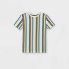 Boys' Striped Knit Short Sleeve T-shirt - Art Class Cream