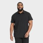 Men's Big Supima Cotton Polo Shirt - All In Motion Black