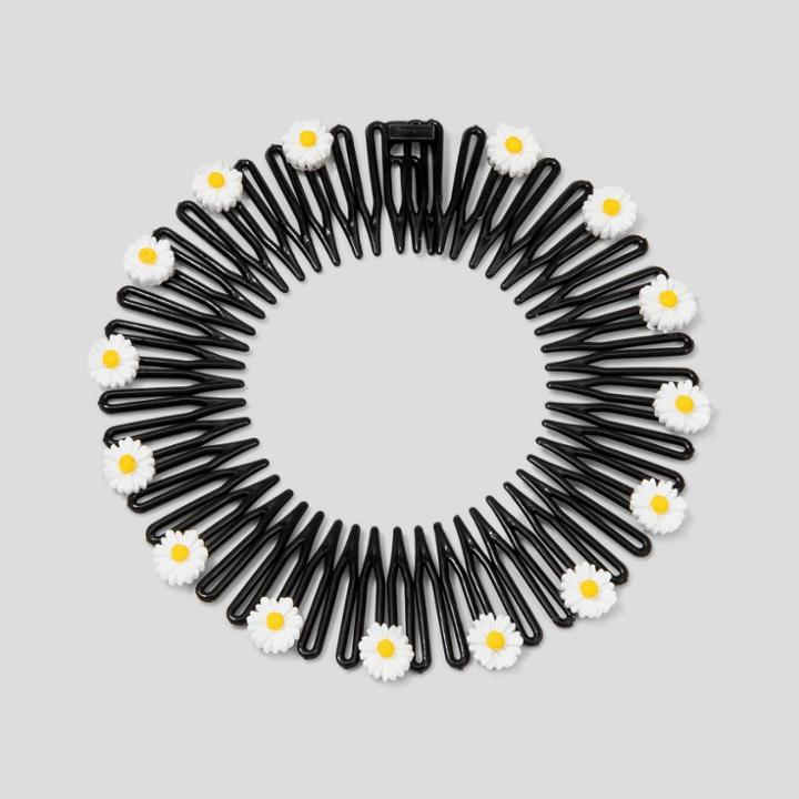 Daisy Icons Opaque Stretch Comb - Wild Fable Black/gold