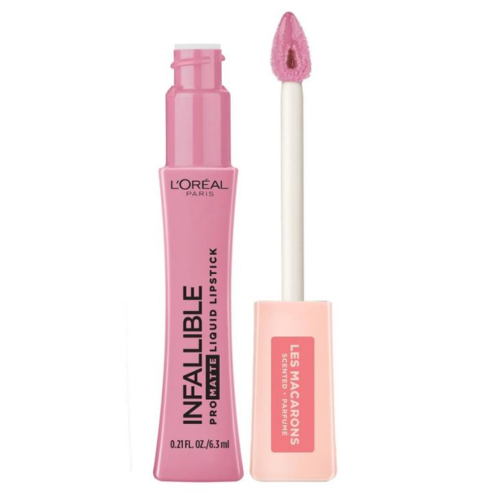 L'oreal Paris Infallible Pro-matte Liquid Lipstick Les Macarons 818 Dose Of Rose