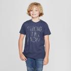 Petiteboys' Short Sleeve Strong Like Mom Graphic T-shirt - Cat & Jack Blue L, Boy's,