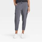Women's Stretch Woven Cargo Joggers - All In Motion Dark Gray