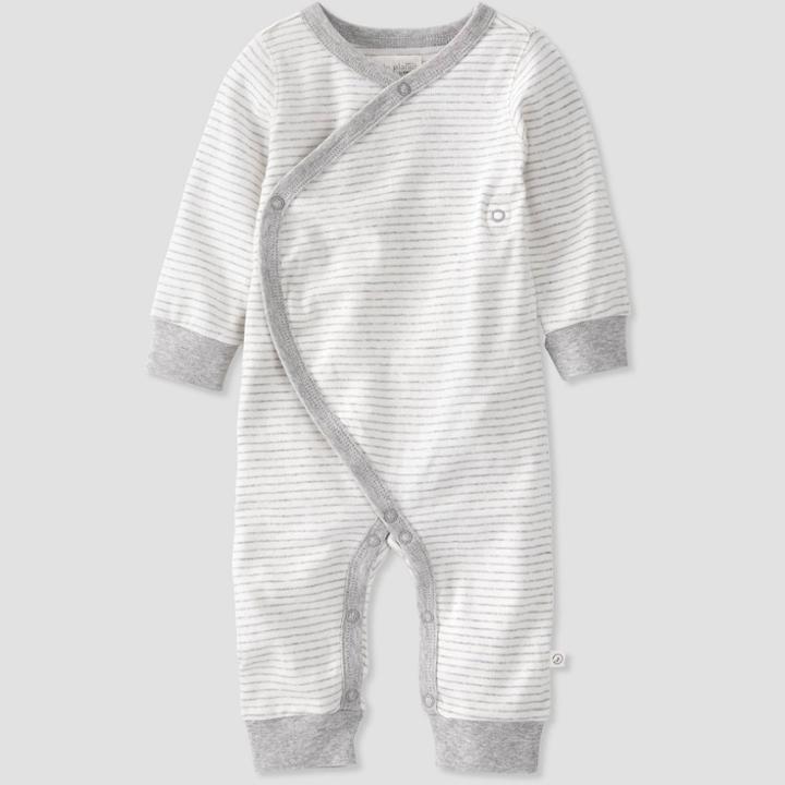 Baby Organic Cotton Wrap Sleep N' Play - Little Planet By Carter's Gray