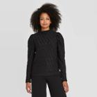 Women's Puff Long Sleeve Knit Top - Prologue Black