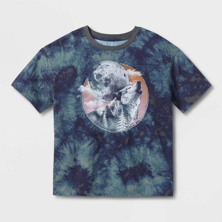 Kids' Oversized Graphic T-shirt - Art Class Blue