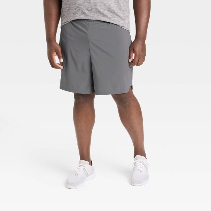 Men's Big & Tall 7 Lined Run Shorts - All In Motion Matte Gray