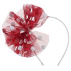 Toddler Girls' Mesh Metallic Dot Bow Headband Cat & Jack - Red &