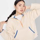 Women's Half-zip Sherpa Anorak Jacket - Wild Fable Cream