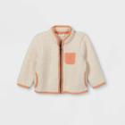 Baby Family Gateway Sherpa Zip-up Sweatshirt - Cat & Jack Cream Newborn, Ivory