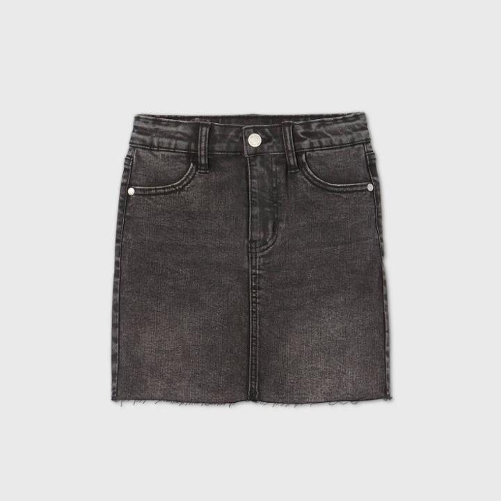 Girls' Short Denim Skirt - Art Class Black