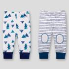 Lamaze Baby Boys' Organic 2pk Printed Pants - Blue 24m, Boy's,