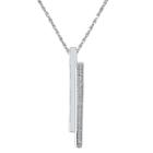 Distributed By Target Diamond Accent White Diamond Prong Set Fashion Pendant In Sterling Silver (ij-i2-i3), Women's,