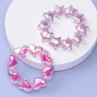 More Than Magic Girls' 2pk Heart And Star Chunky Bracelet Set - More Than