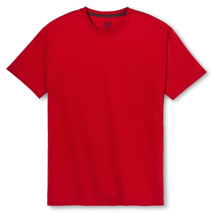 Fruit Of The Loom Select Men's Short Sleeve T-shirt - True Red,